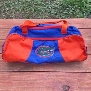 Vintage Florida Gators Duffel Bat Bag Blue Orange Logo 21” UF NCAA Embroidered